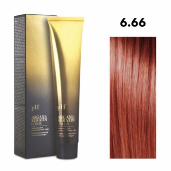 Crema gel colorante capelli PH ARGAN & KERATIN COLOR 100ml senza ammoniaca