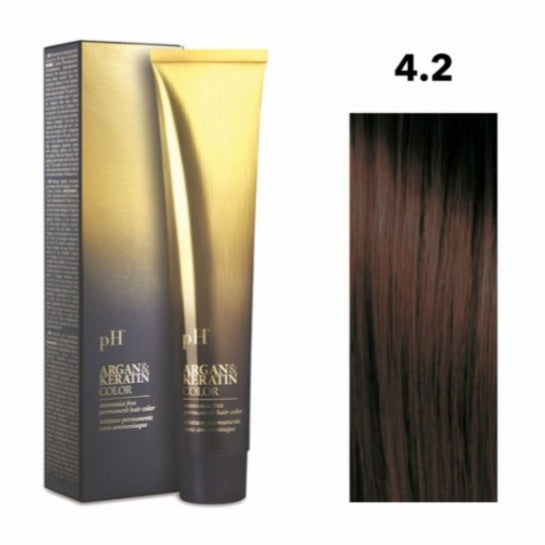 Crema gel colorante capelli PH ARGAN & KERATIN COLOR 100ml senza ammoniaca