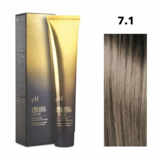 Crema gel colorante capelli PH ARGAN & KERATIN COLOR 100ml senza ammoniaca
