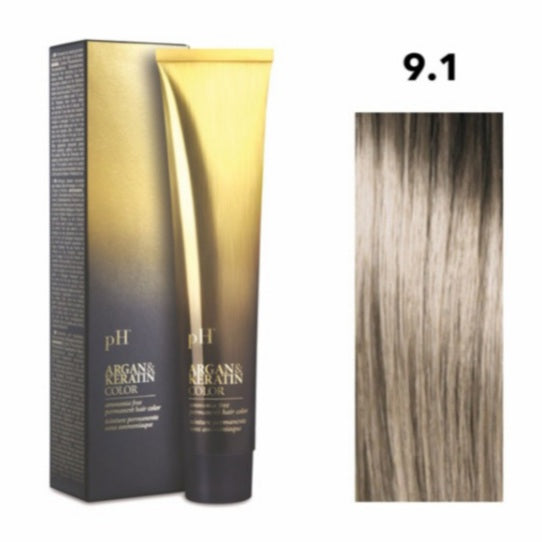 Crema gel colorante capelli PH ARGAN & KERATIN COLOR 100ml senza ammoniaca