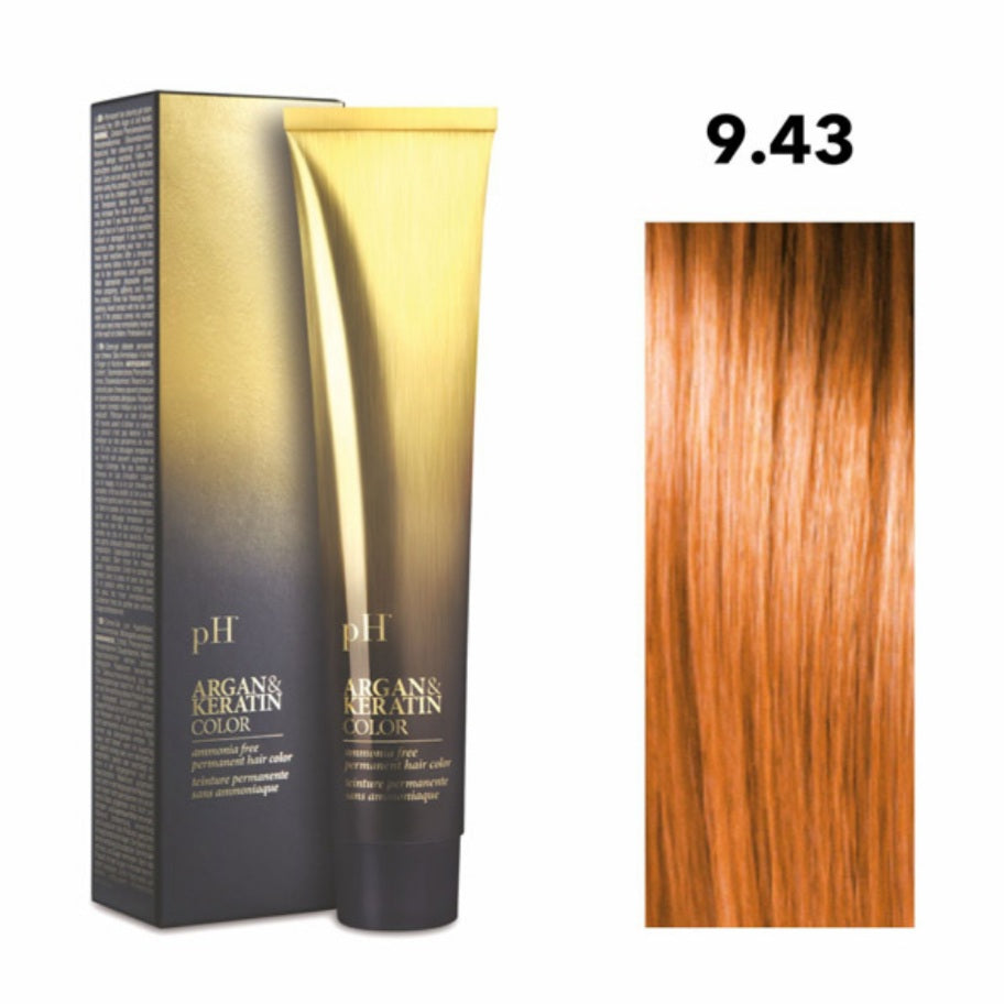 Crema gel colorante capelli PH ARGAN & KERATIN COLOR 100ml senza ammoniaca
