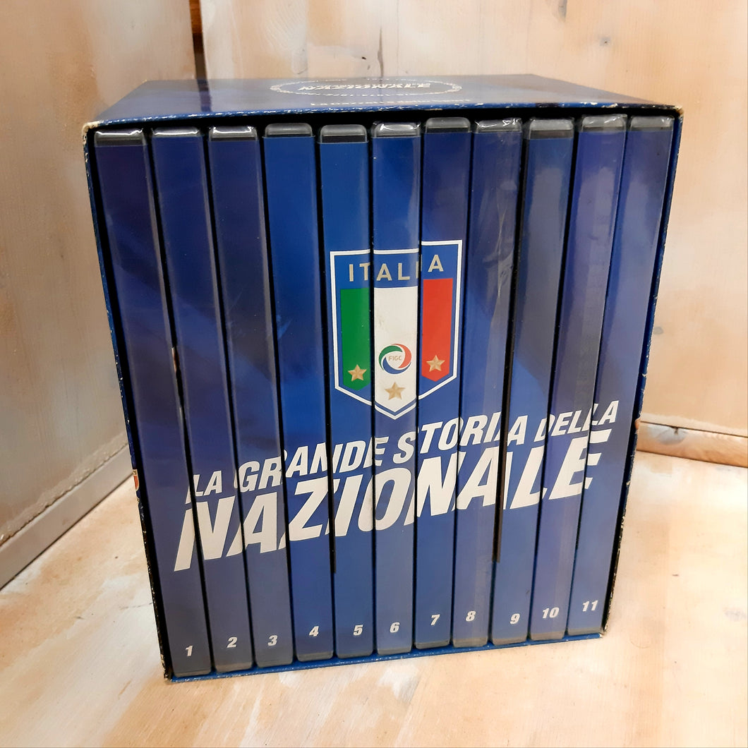 DVD box set The great history of the national team 11 issues 2006 Gazzetta Sport