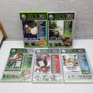 Lot of video games DEMO XBOX 360 10 pieces game disc 2009 official magazine