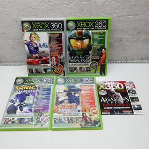 Lot of video games DEMO XBOX 360 10 pieces game disc 2009 official magazine