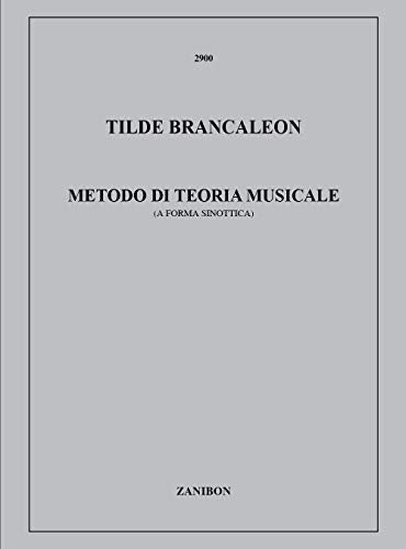 Libro - Metodo Di Teoria Musicale (A Forma Sinottica) - T. Brancaleon