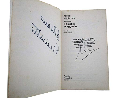 Libro - Il diavolo in agguato - Prima Edizione - Alfred Hitchcock