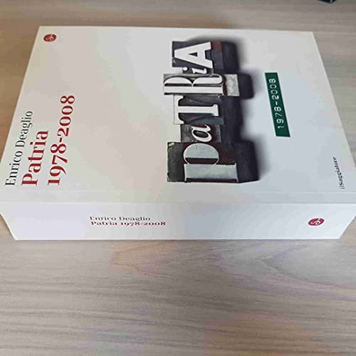 Libro - Patria 1978-2008 - Deaglio, Enrico