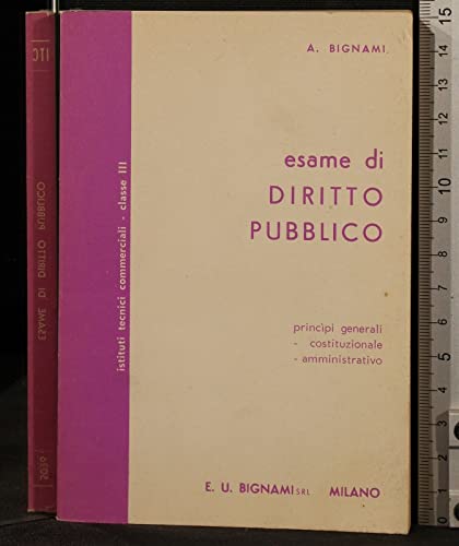 Libro - ESAME DI DIRITTO PUBBLICO - Bignami