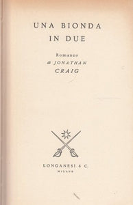 Libro - Una bionda in due - Jonathan Craig