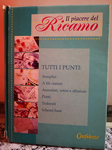 Libro - Il Piacere del ricamo , cofanetto con 8 libriccini d - A.a.v.v