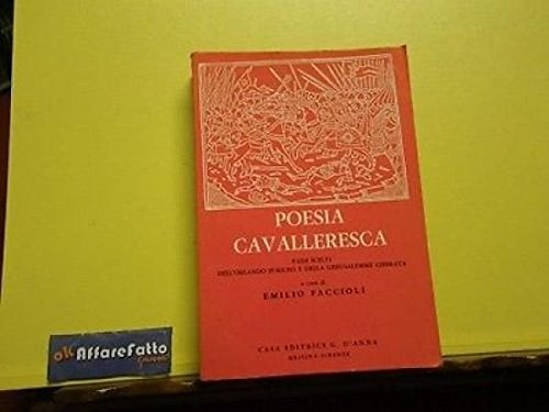 Libro - ART 4.566 LIBRO POESIA CAVALLERESCA DI EMILIO FACCIOLI 1965
