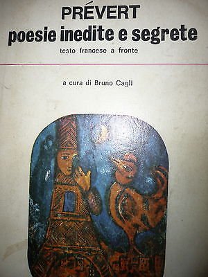 Libro - Prevert: Poesie inedite e segrete Ed. Newton Compton A02 [RS