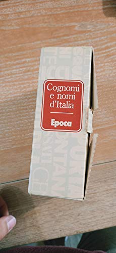 Libro - Cognomi e Nomi d'Italia epoca 6 volumi completa