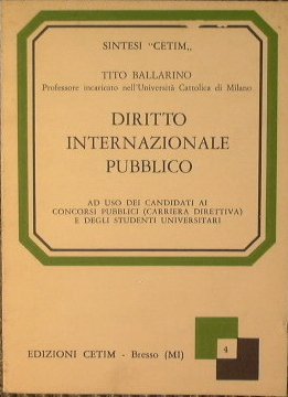 Libro - Diritto internazionale pubblico [Copertina flessibil - Ballarino Tito