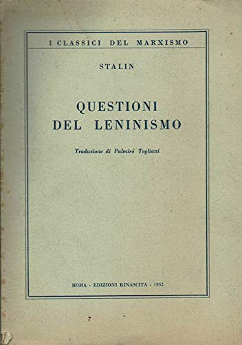 Libro - Questioni del Leninismo - Stalin