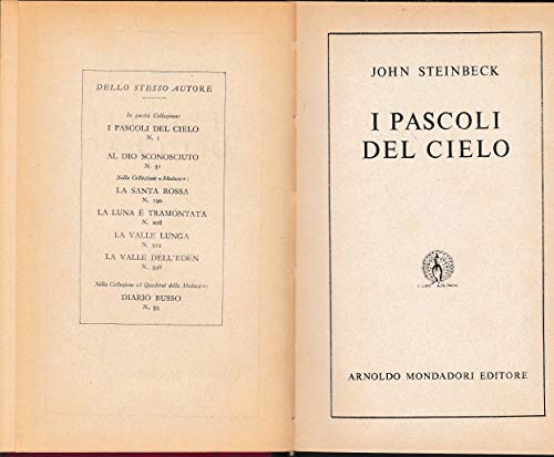 Libro - I Pascoli Del Cielo Di John Steinbeck 1° Ed. 1965 Oscar Mond