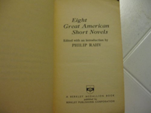 Libro - Eight Great American Short Novels - Rahv, Philip