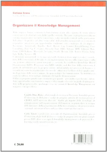 Libro - Organizzare il knowledge management - Ruta Cataldo, Dino