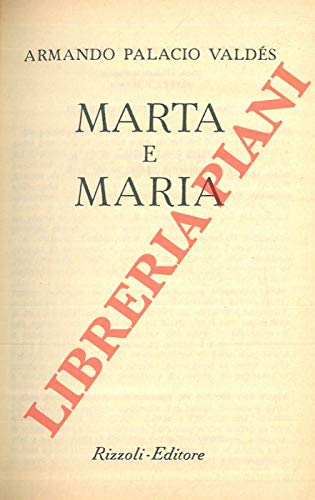 Book - Martha and Mary - VALDES Armando Palacio -