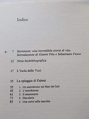 Libro - L'isola delle voci-La spiaggia di Falesà - Stevenson, Robert Louis