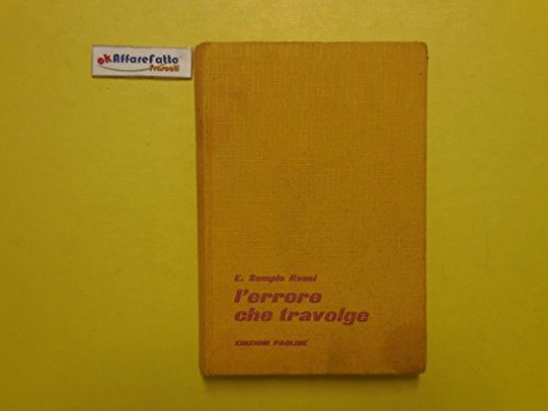 Book - J 4225 BOOK THE ERROR THAT OVERWARDS BY ERMINIA S ROSSI 1955