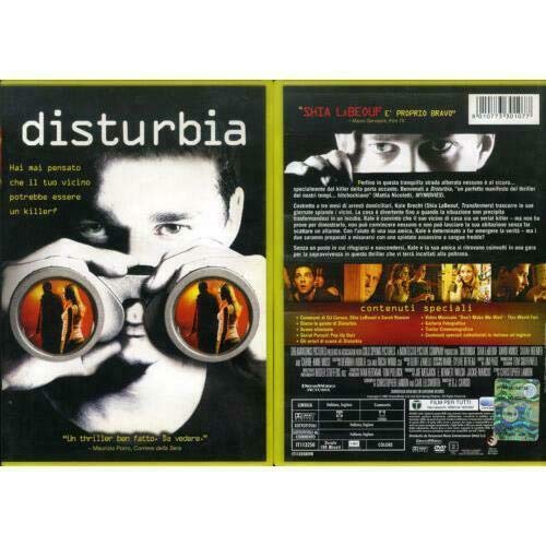 Dettagli su Disturbia - DVD Film Ex-Noleggio - Shia LaBeouf