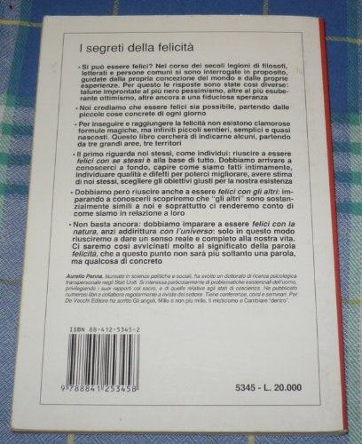 Libro - I segreti della felicità - Penna, Aurelio