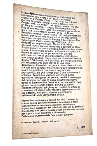 Libro - Scusate signori del Palazzo - BERTUZZI ALBERTO