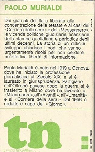 Libro - La stampa italiana del dopoguerra 1943-1972 - Paolo Murialdi