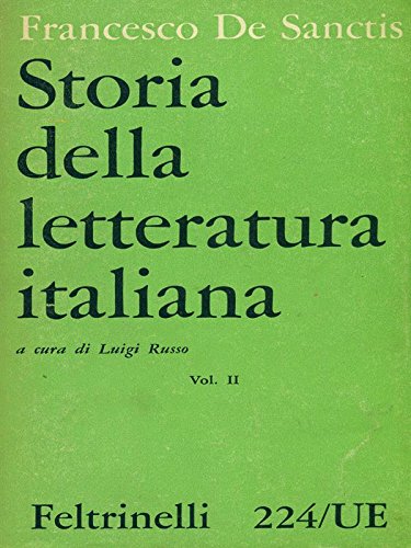 Libro - Storia della letteratura Italiana Vol. II - Francesco De Sanctis