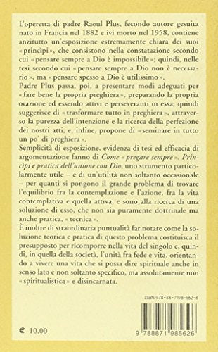 Libro - Come «pregare sempre». Principi e pratica dell'union - Plus, Raoul S.