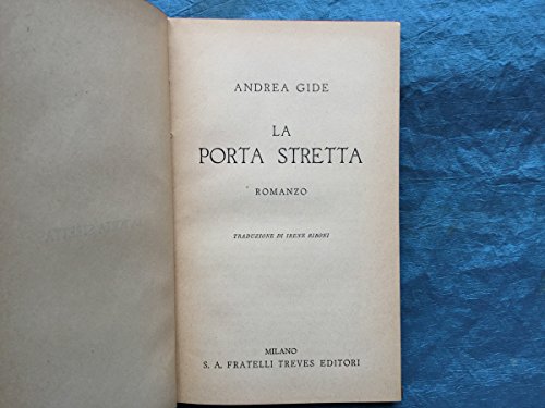 Libro - La porta stretta - Andrea Gide