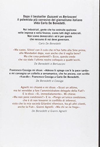 Libro - Guzzanti vs De Benedetti. Faccia a faccia fra un gra - Guzzanti, Paolo