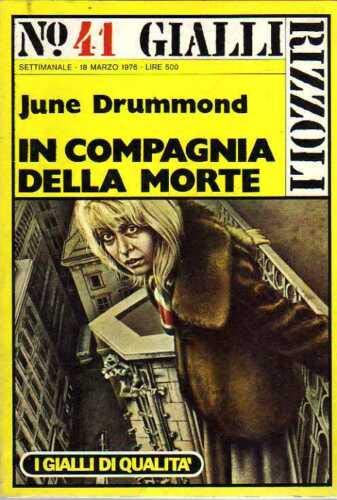 Book - In the company of death Drummond n.41 Gialli Rizzol - June Drummond