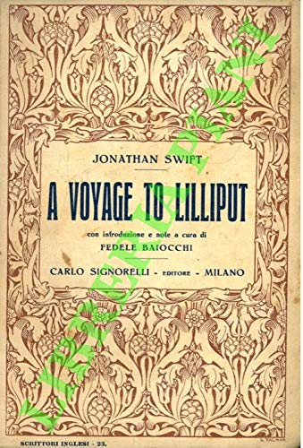 Book - A Voyage to Lilliput. With introduction and notes edited - SWIFT Jonathan -