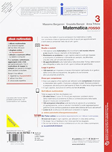 Libro - Matematica.rosso. Per le Scuole superiori. Con Contenuto digitale (fornito elett - Bergamini, Massimo