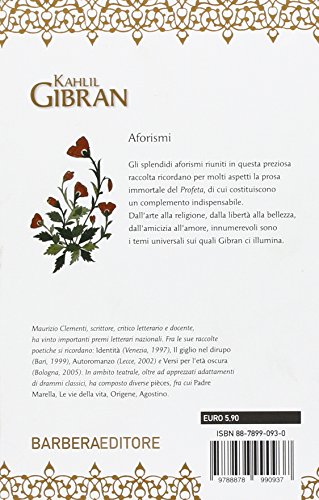 Libro - Aforismi. Testo inglese a fronte - Gibran, Kahlil