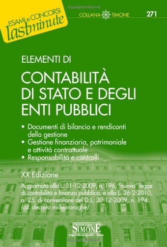 Libro - Elementi di contabilità di Stato e degli enti pubblici