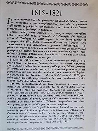 Libro - I grandi fatti che portarono all’Unità: antologia. - - Dore Grazia (a cura)