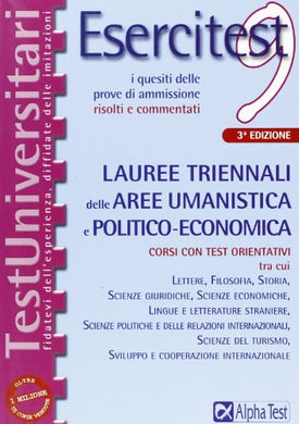 Libro - Esercitest: 9 (Test universitari) area umanistica politico economica