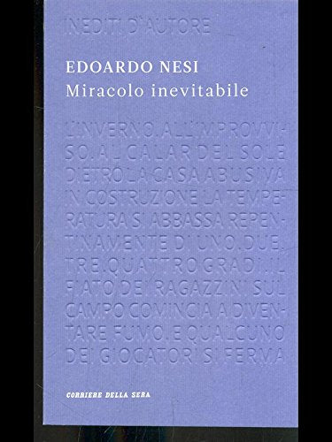 Book - INEVITABLE MIRACLE - EDOARDO NESI