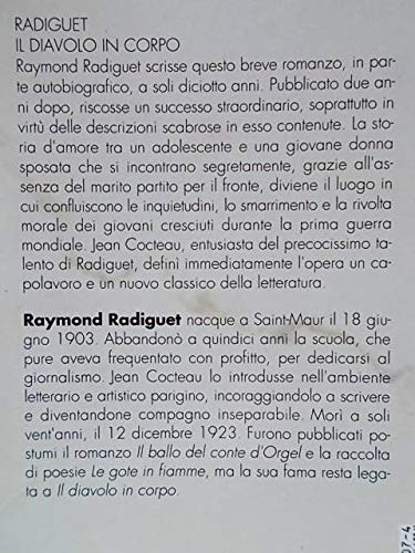 Libro - Il diavolo in corpo - Radiguet, Raymond