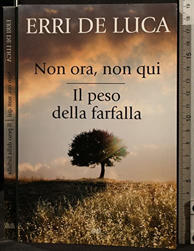 Libro - NON ORA, NON QUI. IL PESO DELLA FARFALLA - Erri De Luca