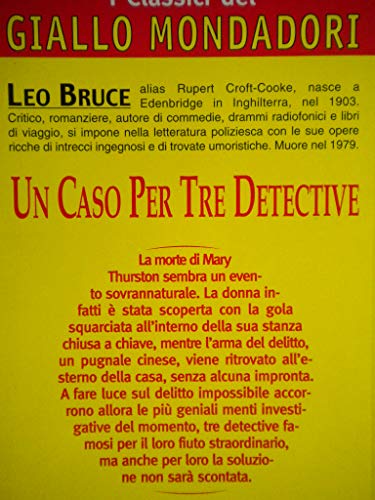 Book - A case for three detectives - Bruce Leo