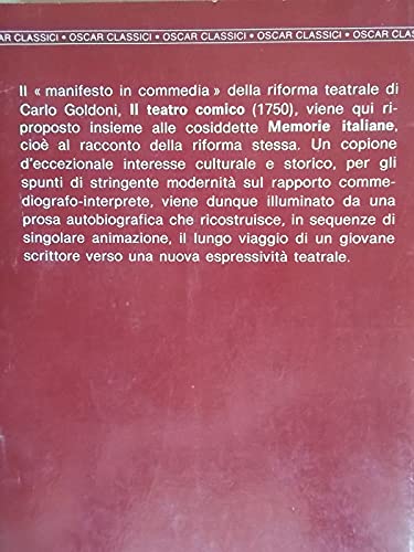 Libro - Il teatro comico-Memorie italiane - Goldoni, Carlo