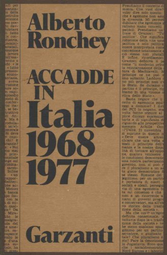 Libro - Accadde in Italia (1968-1977) - Ronchey, Alberto