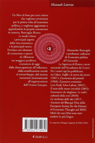 Libro - Lineamenti di economia politica - Roncaglia, Alessandro