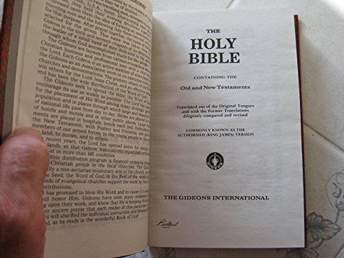 Libro - Holy Bible - King James Version (KJV) - Placed by The Gideon