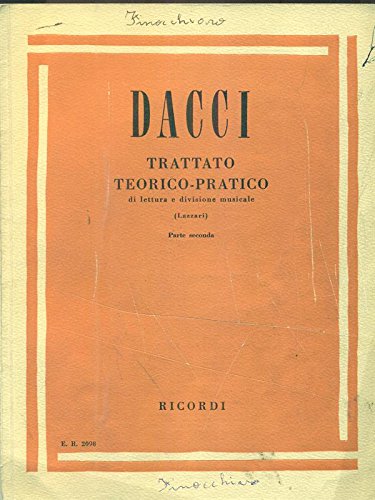 Libro - Trattato teorico pratico di lettura e divisione musicale 2 - Dacci