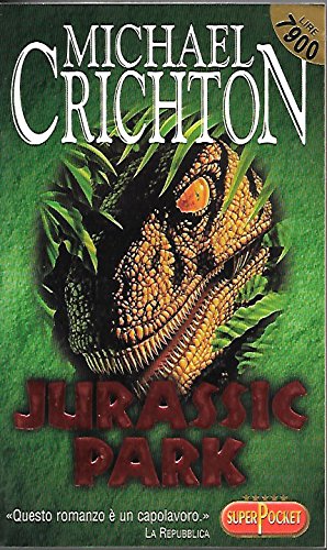 Vecchio Libro Romanzo Jurassic Park Michael Crichton Italiano Edizione  Vintage